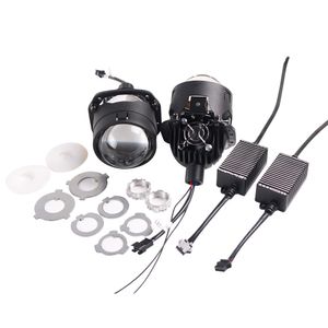 Partihandel Hot Selling Automobile and Motorcycle Headlight Manufacturer POOLDE POPULÄR DUAL LENS -strålkastare