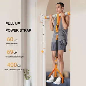Motståndsband drar upp assistband tungt träning justerbara elastiska remmar för män kvinnor chin hem tränar