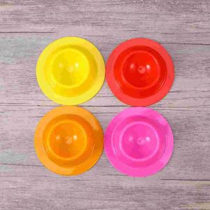 Geschirrsets Egg Cups Grade Silicon Spülmaschine Safer Standhalter Küchenartikel (Rot/Rosa/Orange/Gelb/Blau/Grün)
