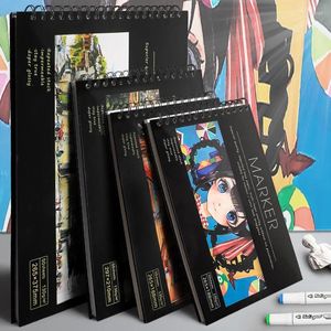 8K/16K/A4 Marker Pad 50 Sheets 130G Professional No Penetration Paper Drawing Album Sketchbook for Student Artists Art Supplies