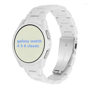 Watch Bands Strap For Samsung Galaxy 4 5 Pro 6 40mm 44mm 45mm Protective Case No Gaps Resin Band Classic 43mm 47mm