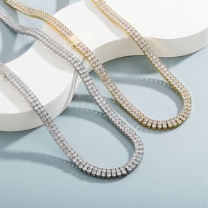 Sell 925 Sterling Silver Tennis Chain Bling Sparkle Necklace Moissanite Tennis Necklace for Women Jewelry