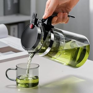 Gianxi te krukor värmebeständigt glas te kruka te infuser kinesisk te set vattenkokare kaffe glas maker bekväma kontor te set 240124