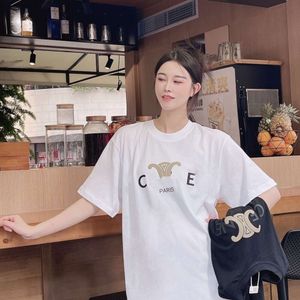 summer men T shirt designer t shirts mens womens simple 3D letters embroidery graphic tee casual loose solid color short sleeve top round neck cotton Tee