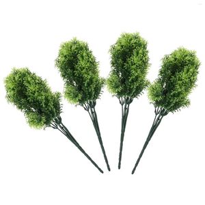 Decorative Flowers 4pcs Simulation Water Grass Model Table Centerpiece Fake Plant Stem Artificial Branch Decor