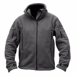 Mens Jacket Military Winter Tactical Fleece Coats Casual Hooded Coat Stand Collar Windproof Handing Camping Clothes 240123