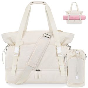 Duffel Lu Bags Yogamatten-Tasche mit Wasserflaschentasche Weekender-Übernachtungstasche mit Schuhfach Nasstasche Reise-Seesäcke