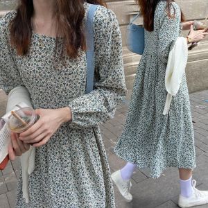 Dresses Spring Pregnant Women Breastfeeding Floral Dress Fashion Square Collar Maternity Lactation Dress Bohemian Beach Dresses Nursing