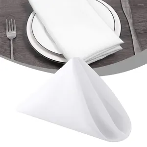 منديل طاولة 12pcs 40x40cm مطعم مناديل القماش العشاء سوبر مياه امتصاص عشاء لمخططات المطبخ الزفاف Els