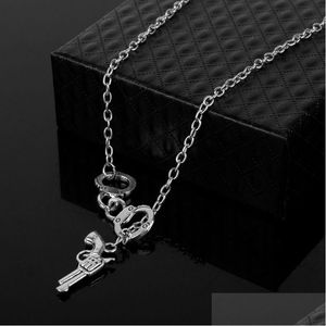 Pendant Necklaces Punk Pendant Necklace For Women Man Korean Neck Jewelry Decoration Wholesale Drop Delivery Jewelry Necklaces Pendant Dhz9T