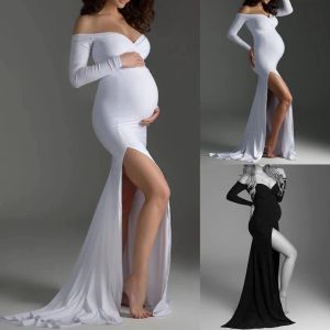 Klänningar moderskapsklänningar för fotografering chiffong graviditet klänningsfotografering rekvisita maxi klänningar för gravida kvinnor kläder 2022