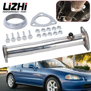 2.5" Stainless Steel Adjustable Car Exhaust Pipe Converter Kit For 92-95 Honda Civic Del Sol 90-02 Accord B/D/H/K/F Series