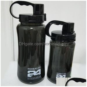 زجاجات المياه 1L 2L 1000ML 2000ML زجاجة كبيرة الحجم Frozem Portable Space Herbalife Sports Nutrition Custom Shaker drop