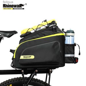 Camera Bag Accessories Rhinowalk Nya cykelväskor Mountain Bike Saddle Rack Trunk Travel Cycling Bagage Carrier 17l Handväska Vattentät YQ240204