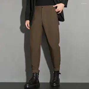 Abiti da uomo Pantaloni da completo di marca Casual da ufficio Cotone di alta qualità più pantaloni sociali da lavoro spessi in velluto Maschio F249