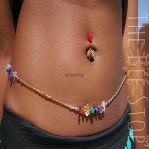 Other Jewelry Sets New arrival bikini beach waist chain ladies sexy natural stone glass rice beads body jewelry factory direct cheap YQ240204