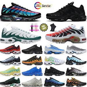 Tn Plus Sneakers Männer Frauen TN Running Shoes Designer TNS Neon Green Triple S Black White Wolf Grey Orange Hyperblau Unc France Unity Jogging Trainer 36-46