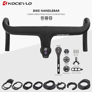 KOCEVLO Rennrad Vollcarbon Vorbau Integrierter Fahrradlenker für 28,6 mm mit Abstandshaltern Fahrradteile Zubehör 240131