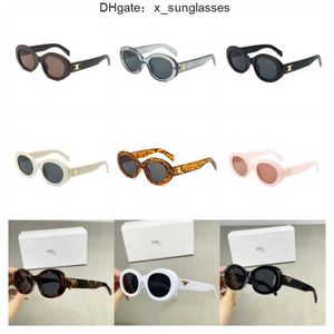 Solglasögon Fashion Luxury Designer Cel 40238 Brand Men's and Women's Small Pressed Frame Oval Glasses Premium UV 400 Polariserad 9xby