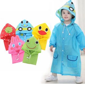 Raincoats 1pcs Children's Cartoon Raincoat Korean Rain Gear Cute Baby Poncho Hushållsvaror Lekplats Songkran Festival