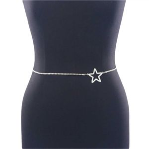 Other Jewelry Sets Jewelry simple claw chain diamond geometric body chain temperament versatile five pointed star diamond waist chain female YQ240204