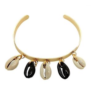 Bileklik Acero Unoxidable Joyeria Mujer Bohemian Boho Shell Cowries Bilezik Bijoux Acier Acier Inoksisitlenemez Femme Bangles Kadınlar İçin Barkly Dro DHH3Z