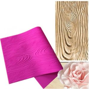 Moldes de cozimento Grande 3D Árvore Casca Bolo Lace Mat Silicone Fronteira Casca Fondant Mold para Decorar Bolos DIY Ferramentas