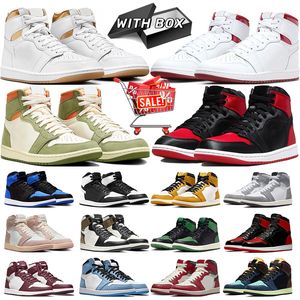 Jumpman 1 Basketballschuhe 1s Low Herren Trainer Damen Sneakers Black Phantom Olive Celadon Metallic Burgundy Gold True Blue Bred Patent Outdoor-Sportarten