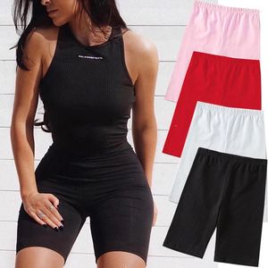 Damskie spodenki 2024 Summer Fashion Kobiety Sexy Biker Fitness Korean Casual Short 4 Color Athleisure Cycling S-xl