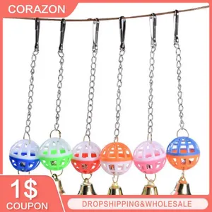 Other Bird Supplies Toy Hanging Cute Cage Bell Ball Pet Environmentally Friendly With