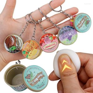 Keychains Relaxed Miniature Keychain Ice Cream Cone Slow Rebound Pinch Pendant Creative Food And Play Variety Of Flavors Pudding