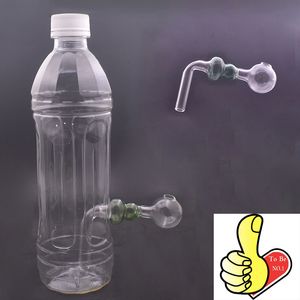 Toptan Renkli Sigara Boru Kalın Kabak Kabuğu Coved Cam Yağ Brülör Borusu Su İçin Dab Teçhizat Bongs Bongs Downstem İçecek Tüp Çivi Saman