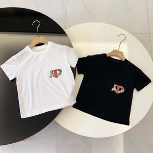 디자이너 베이비 T 셔츠 어린이면 티셔츠 청소년 사이드 옷 Tshirts 흑백 청소년 어린이 인쇄 티셔츠