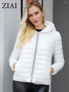 Damski okopa płaszcza kurtka ziai jesienna zima ciepłe krótkie pikowane wygodne cienki odcinek bawełniany w stylu Slim Płaszcz Kobiety ZR-20278