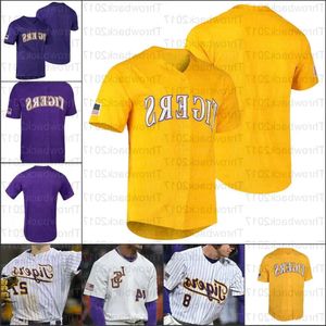 NCAA 2024 LSU College Baseball Jerseys Dylan Crews Giovanni Digiacomo Daniel Cabrera DJ Lemahieu Aaron Nola Alex Bregman Gausman Beloso C High