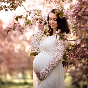 Sukienki nowe seksowne sukienki do fotografii ciążowej na baby shower imprezę długą ciążę sukienka Sukienka