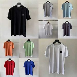 Felpe con cappuccio firmate di alta qualità da uomo t-shirt in pietra felpa da uomo bussola fascia da braccio camicia in cotone manica corta maglietta pantaloncini estivi pietre isole LS