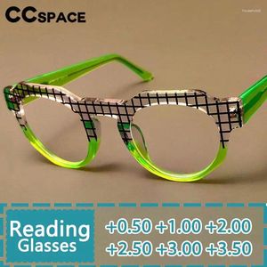 Sunglasses R56307 Trend Stripe Acetate Reading Glasses Men Women Universal Round Vintage Presbyopic Dioptric 1.00 2.00 3.00