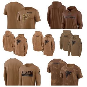 T-Shirt Atlanta''Falcons''Brown Männer Frauen Jugend 2023 Salute To Service Club Pullover Hoodie