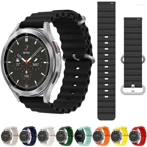 Watch Bands Ocean Original Strap For Samsung Galaxy 5Pro/5/4 45mm 40mm 44mm Silicone Bracelet Watch4 Classic 46mm 42mm Band 20mm/22mm