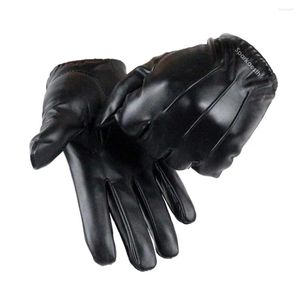 Makeup Brushes Sparkaesth Men Leather Touchscreen Gloves Winter Driving Warm Wrist