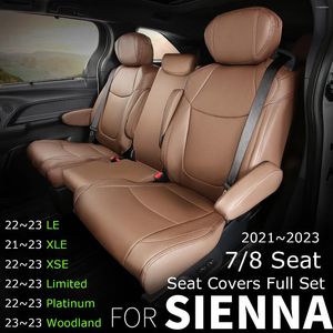 Car Seat Covers Suitable For Toyota Sienna 2024 Skin Full Set Truck Cover Platinum LE XLE XSE Woodland 7/8