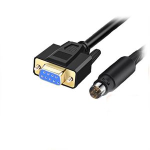 O Kunlun preto conectou a tela TPC e a linha de conexão de dados de comunicação Delta DVP PLC 232 à linha de porta serial DB9