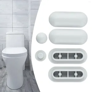 Tampas de assento do toalete 6 pcs tampa almofada à prova de amortecedores amortecedores almofadas de substituição acessórios peças pacote-absorvente de parada branco