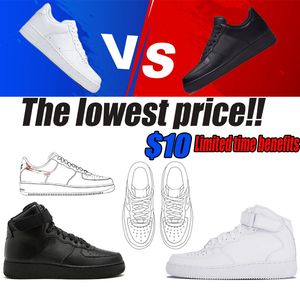 2024 Designer Casual Shoes Men Low Skateboard Shoes One Unisex 1 Knit Airs High Women All White Black Red Wheat Walking Trainer Low Price