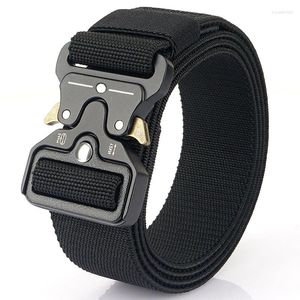 Belts Tactical Belt Magnetic Buckle Quick Release Elastic Casual Nylon Tooling Training Men Trousers