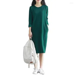 Casual Dresses Women Clothing 2024 Autumn Winter Dress Long Femininas Roupas Black Grey Korean Student Vestidos