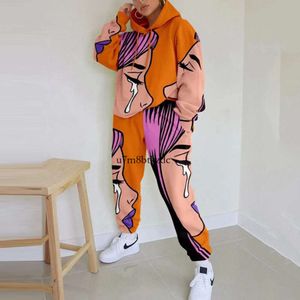 Design Hoodie 2024 Europe and United States New Women's Crew-Devel Under Print Basic Women's Contwear Autumn Suit Fashion 167