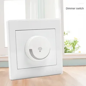 Controle de casa inteligente Montado na parede LED Dimmer On / Off Switch Escurecimento 15-80W AC 220V-250V Rotary usado para lâmpada de teto