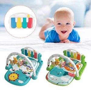 Baby Pedal Piano for Children Music Fitness Frame Toy Climbing Mat born Musical Instrument Appease Play Mats Gift 240127